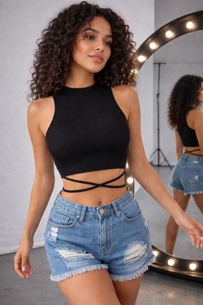 Топ Arina (42-48) 5101 black (лето)