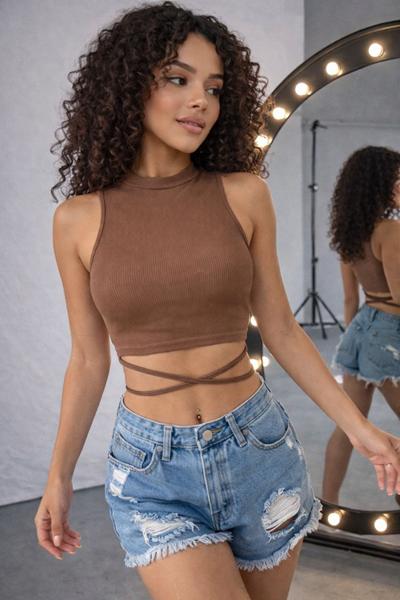 Топ Arina (42-48) 5101 brown (лето)