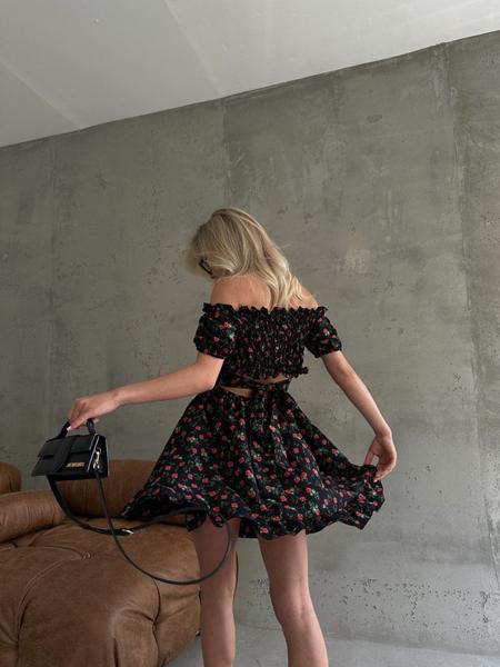 Платье Arina (42-48) 6214 black (лето)