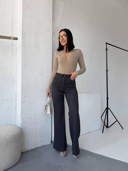 Штаны Arina (42-48) 9108 d.grey (деми)