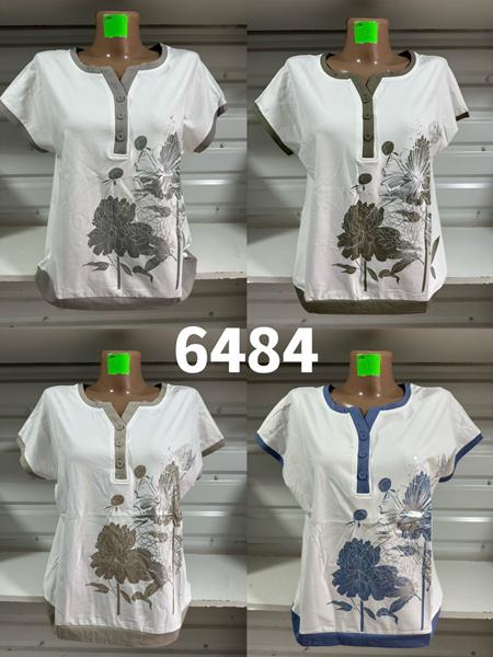 Футболка Gertie (48-58) 6484 white-blue (лето)