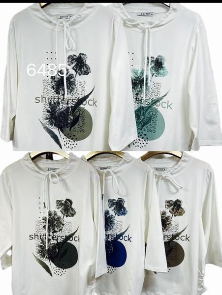 Свитер Gertie (42-58) 6485 white-d.green (деми)