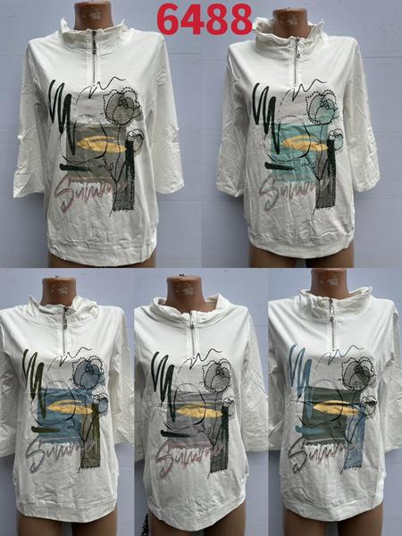 Свитер Gertie (48-58) 6488 white-mint (деми)