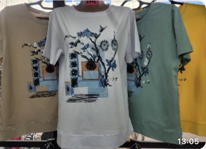 Футболка Gertie (XL-5XL) 6902 green (лето)