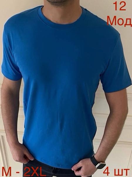 Футболка Надийка (M-2XL) ND1017-12 blue (лето)