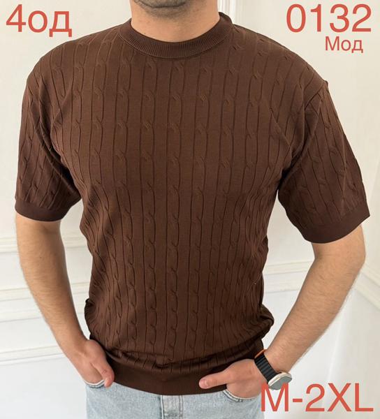 Футболка Надийка (M-2XL) ND1049-0132 brown (лето)