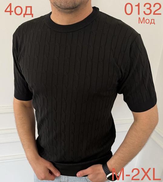 Футболка Надийка (M-2XL) ND1054-0132 black (лето)