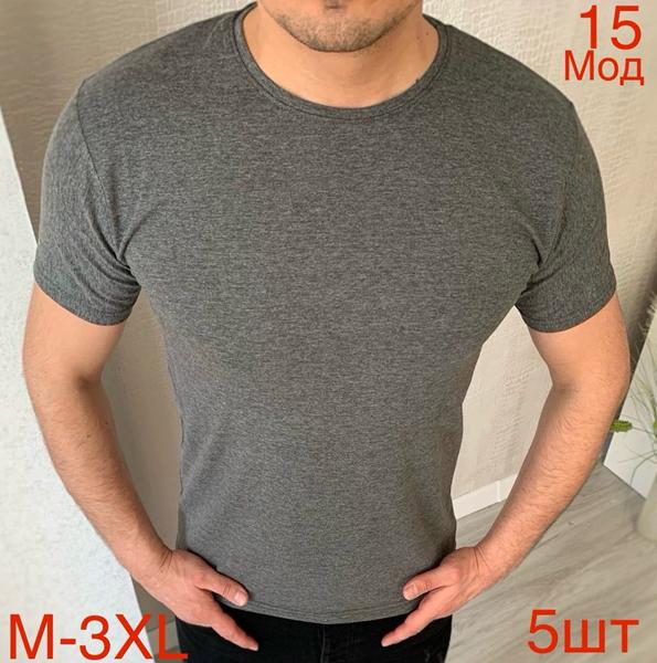 Футболка Надийка (M-3XL) ND1068-15 grey (лето)