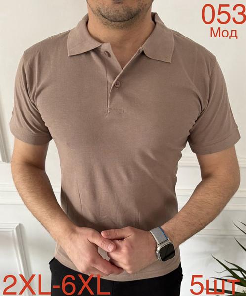 Футболка Надийка (2XL-6XL) ND1107-053 brown (лето)