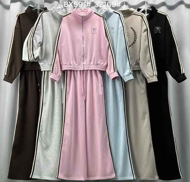 Костюм спорт Шаолинь (M-XL) BX591 l.grey (деми)