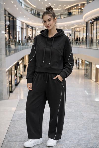 Костюм спорт Major (M-XL) 8311 black (деми)