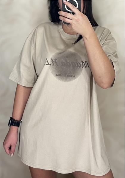 Футболка LeVisha (S-L) 25062-1 beige (лето)