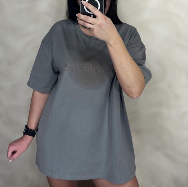 Футболка LeVisha (S-L) 25062-1 d.grey (лето)