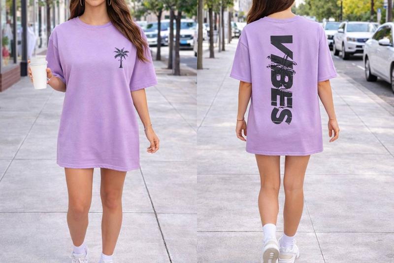 Туника LeVisha (50-54) 25077 lilac (лето)