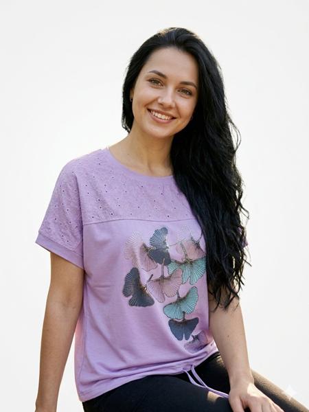 Футболка LeVisha (52-56) 26019 lilac (лето)