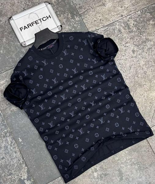 Футболка Verton (S-2XL) W26535 black (лето)