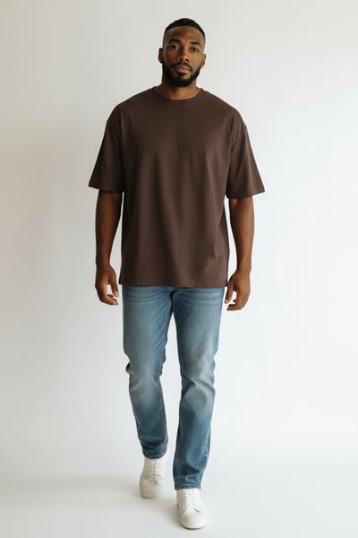 Футболка Verton (M-3XL) W26597 brown (лето)