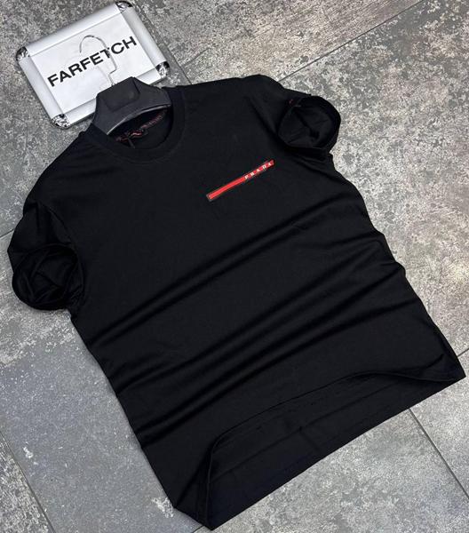 Футболка Verton (S-2XL) W26687 black (лето)