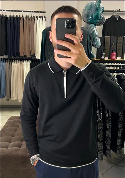 Свитер Vip Stendo (M-2XL) 054 black (деми)