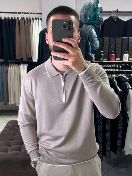 Свитер Vip Stendo (M-2XL) 054 d.beige (деми)