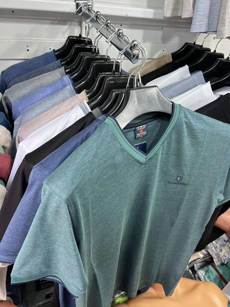 Футболка Vip Stendo (M-2XL) 8004 l.blue (лето)