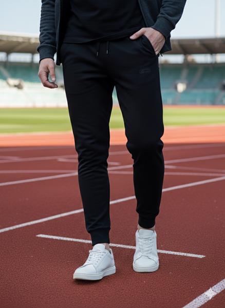 Штаны спорт Vip Stendo (L-2XL) VP52 black (деми)