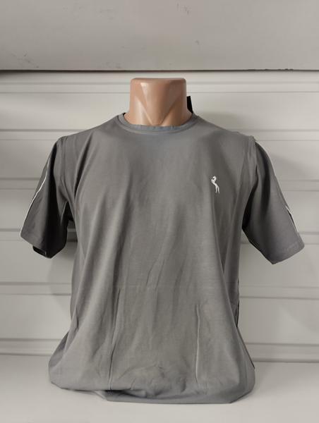 Футболка Panda (M-3XL) 1620 grey (лето)