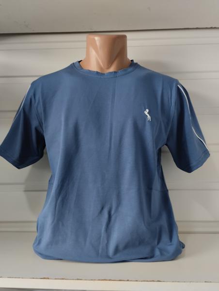 Футболка Panda (M-3XL) 1623 blue (лето)