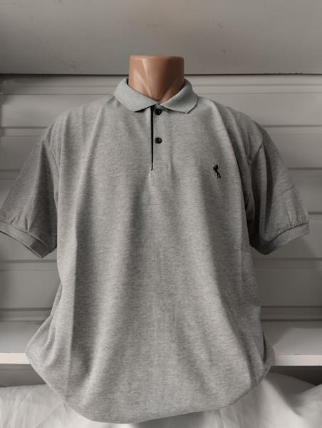 Футболка Panda (4XL-8XL) 1666 grey (лето)