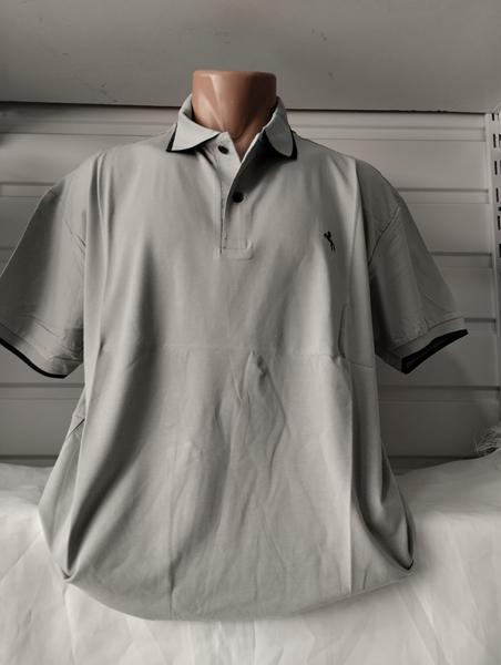 Футболка Panda (4XL-8XL) 1683 grey (лето)