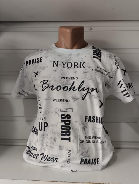 Футболка Panda (S-2XL) 1698 white (лето)