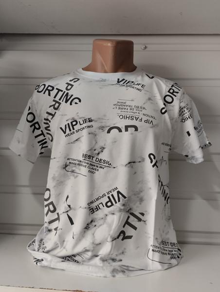 Футболка Panda (S-2XL) 1699 white (лето)