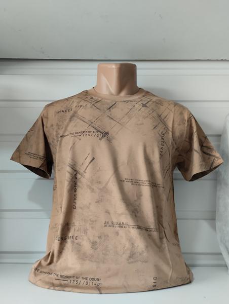 Футболка Panda (S-2XL) 1700 beige (лето)