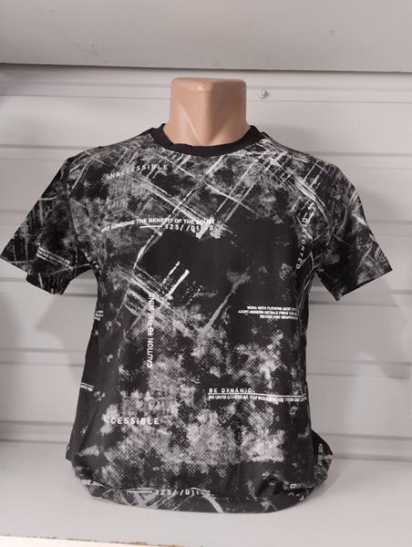 Футболка Panda (S-2XL) 1707 black (лето)