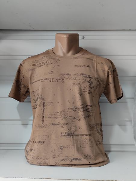 Футболка Panda (S-2XL) 1708 beige (лето)