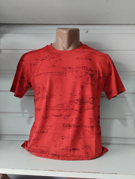 Футболка Panda (S-2XL) 1709 red (лето)