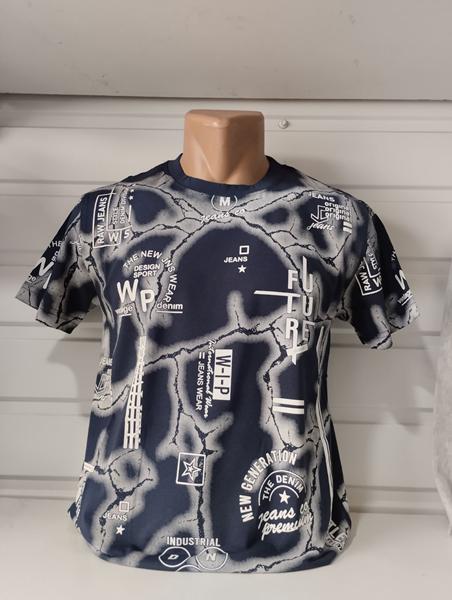 Футболка Panda (S-2XL) 1712 navy (лето)