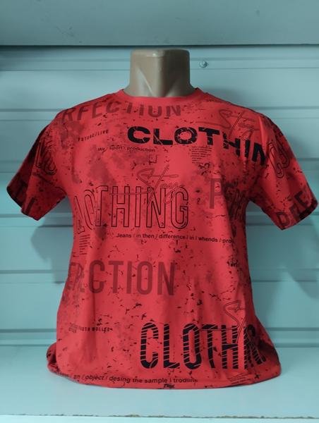 Футболка Panda (S-2XL) 1717 red (лето)