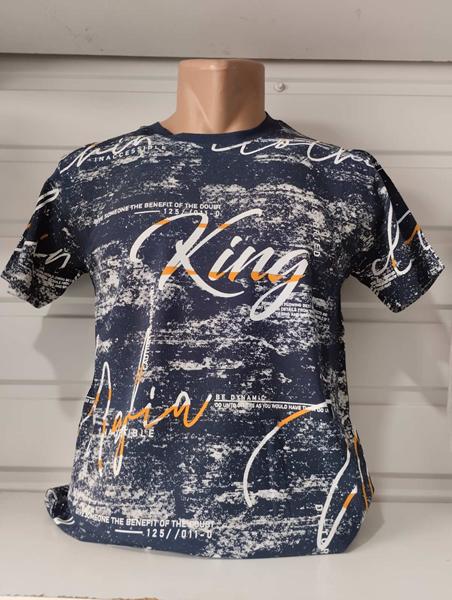 Футболка Panda (S-2XL) 1721 navy (лето)