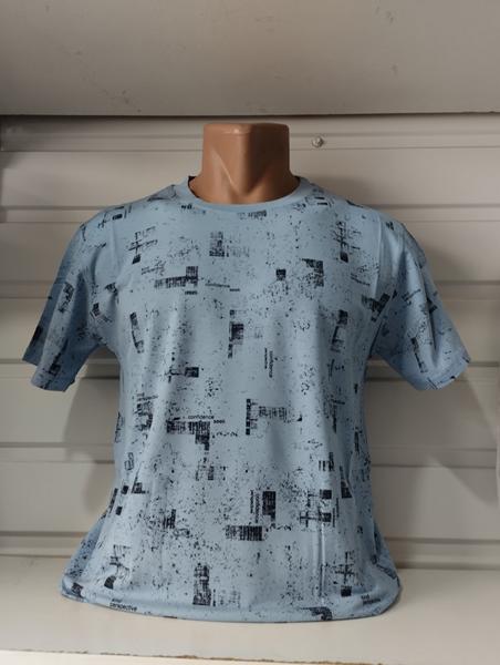 Футболка Panda (S-2XL) 1725 l.blue (лето)