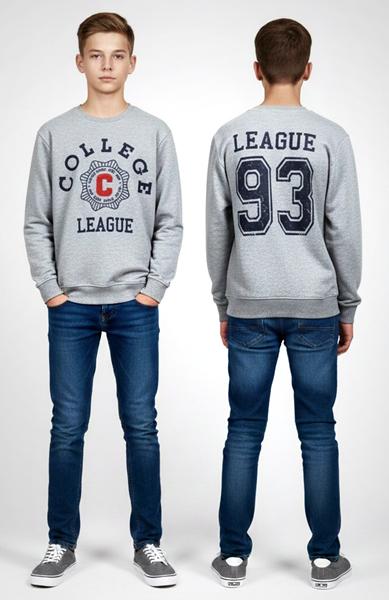 Свитер Dino (134-164) DN158 l.grey (деми)