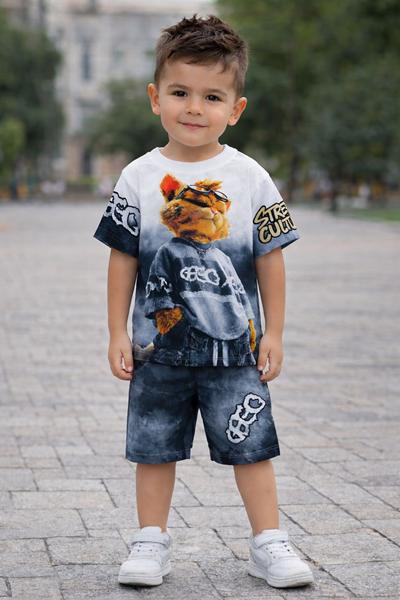 Костюм Dino (3-7) DN261 d.grey (лето)