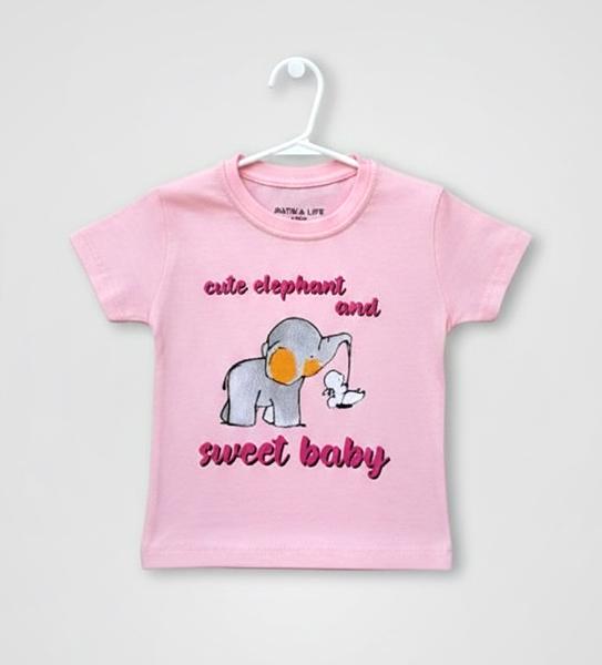 Футболка Dino (1-4) DN266 pink (лето)