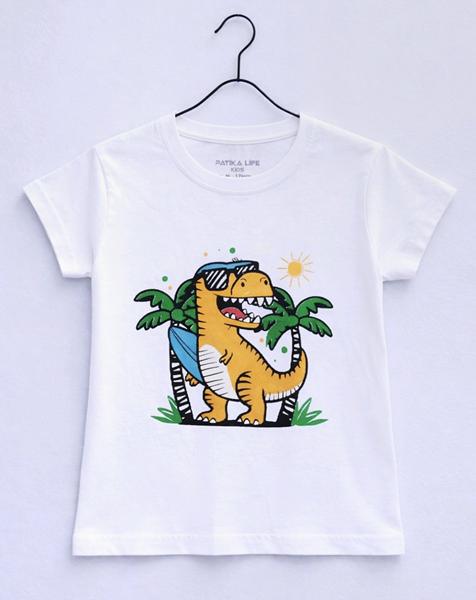 Футболка Dino (1-4) DN285 white (лето)