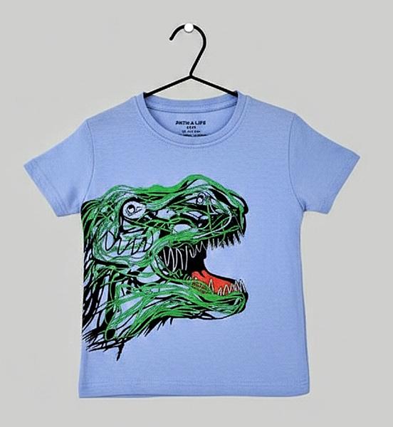 Футболка Dino (4-8) DN323 l.blue (лето)