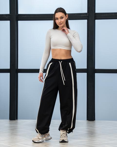 Штаны спорт AZNA (XS-L) Б311 black (деми)