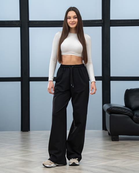 Штаны спорт AZNA (S-XL) Б39 black (деми)