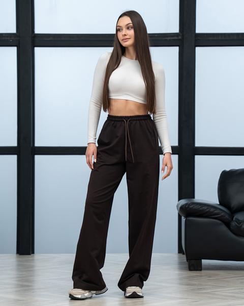 Штаны спорт AZNA (S-XL) Б39 chocolate (деми)