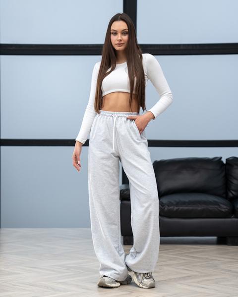 Штаны спорт AZNA (S-XL) Б39 l.grey (деми)