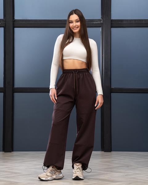 Штаны спорт AZNA (S-XL) Б94 brown (деми)